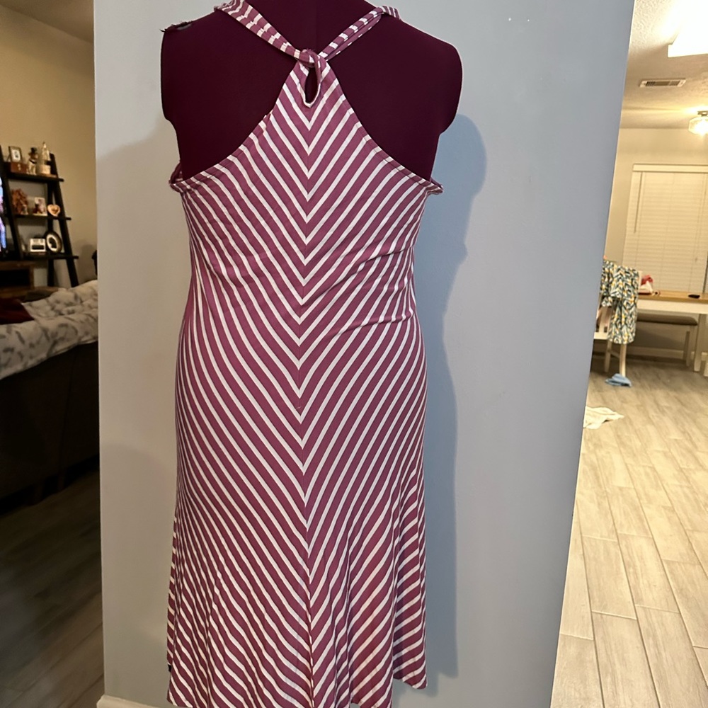 Striped jersey knit dress - comfy!